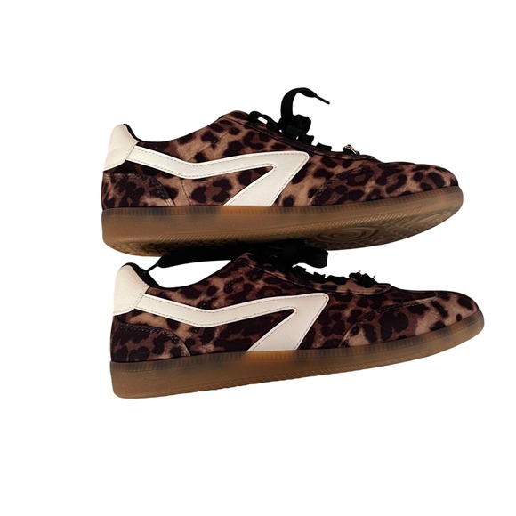 dv Dolce Vita Quantum Charm Leopard Print Sneakers Brown Black White Womens 9.5 - Picture 6 of 8